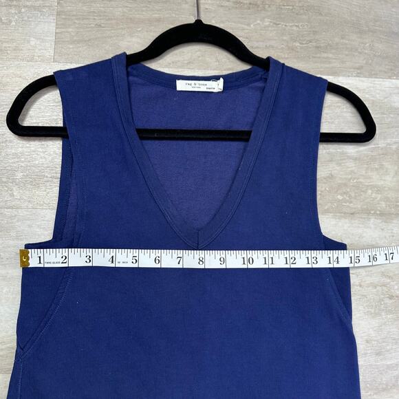 Rag & Bone Navy Blue Phoenix Vee midi Dress Women’s XXS - Picture 7 of 9
